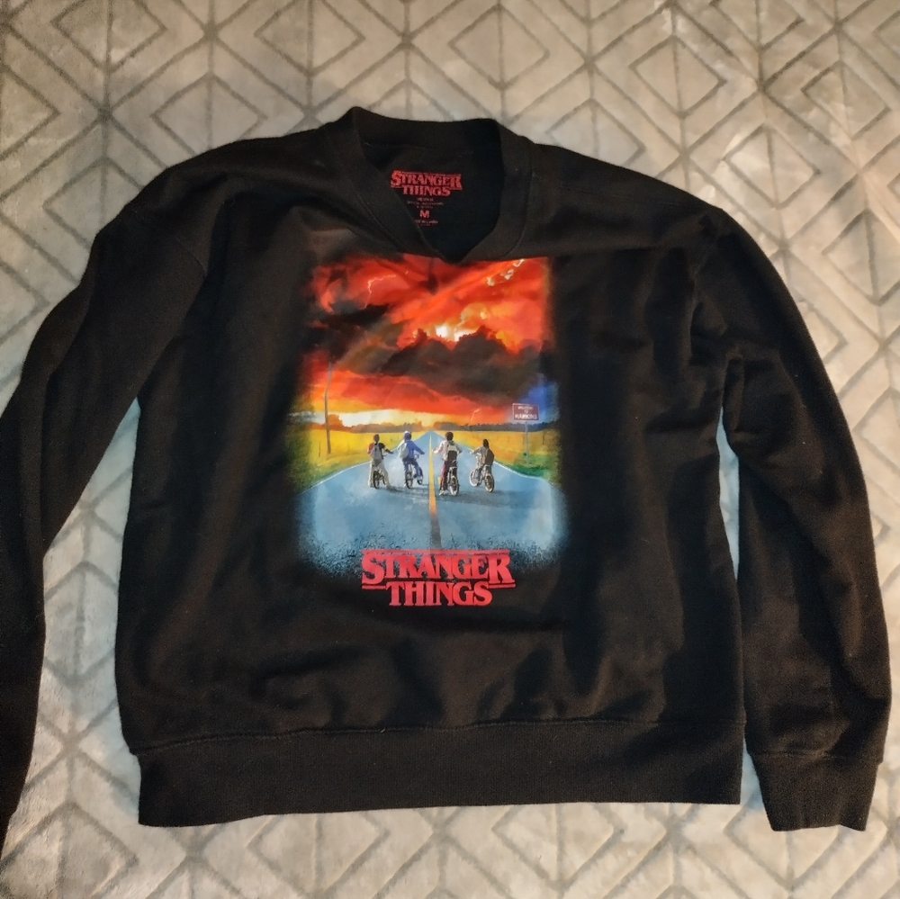 Stranger things sweater, Womens M, Black